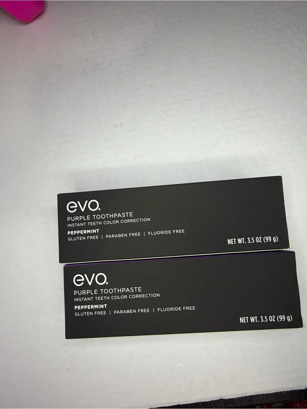 2 pk evo Purple Toothpaste Peppermint - Purple